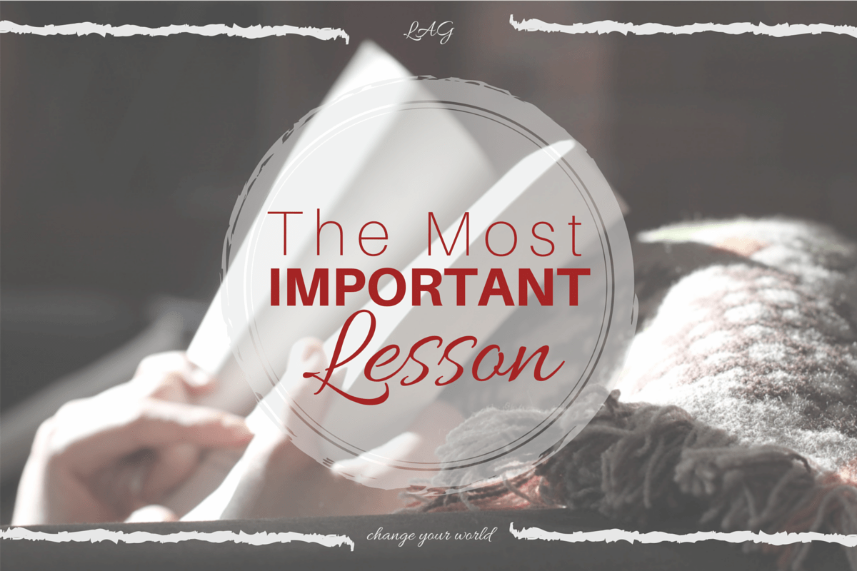 What is the most important homeschool lesson?