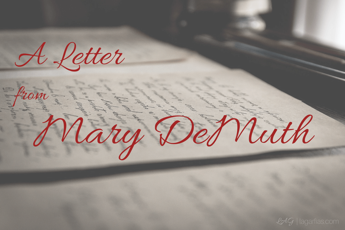 A Letter from Author Mary DeMuth